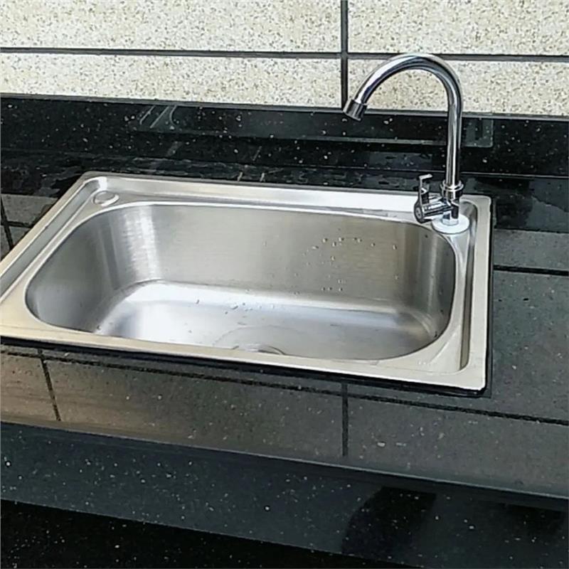 304不锈钢水槽加厚小单水槽套餐 厨房洗菜盆碗池水池水盆阳台洗衣
