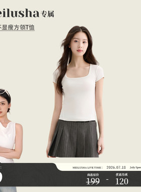 【爽爽T 美鹿莎】一只白鹿-简约瑜伽服修身弹力运动上衣短袖女装