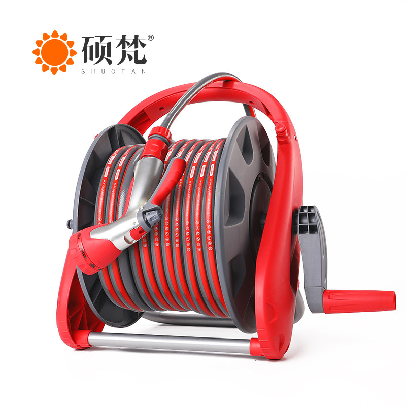 家用浇花水管收纳架软管浇水神器园艺盘卷管器花园浇洒水管车套装