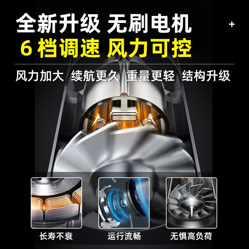 3500W锂电鼓风机大功率强力吹风工业用36V户外电动吹树叶吹风机