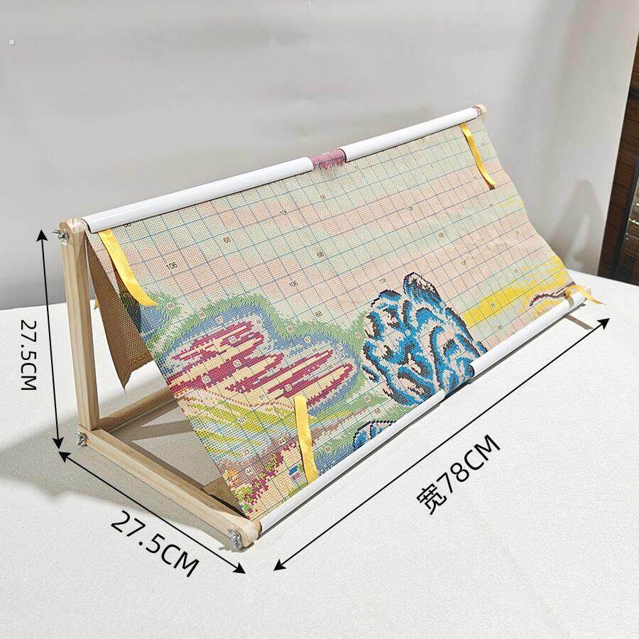 十字绣绣架绣棚床上桌面小型台式支架新手简易实用木质耐用坚固