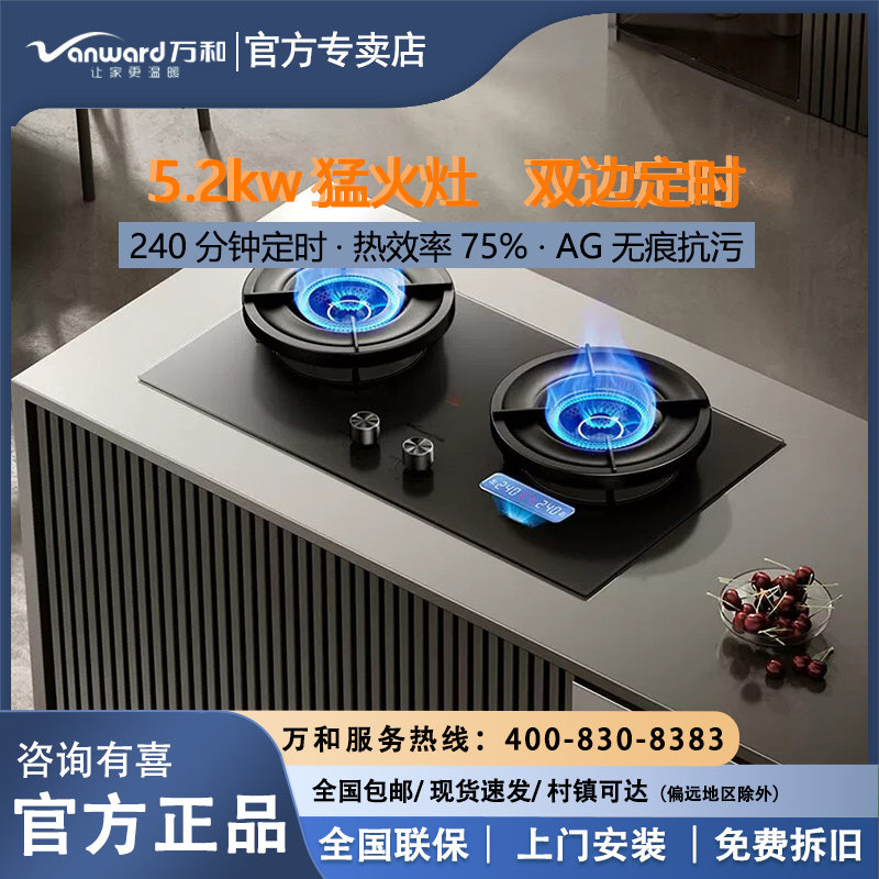 万和双边定时天然气灶具75热销率