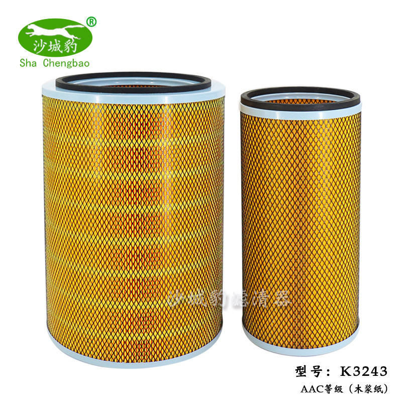K3243空滤清器适用宇通K3江淮格尔发A5X顺畅GK200X新款K5空气滤芯
