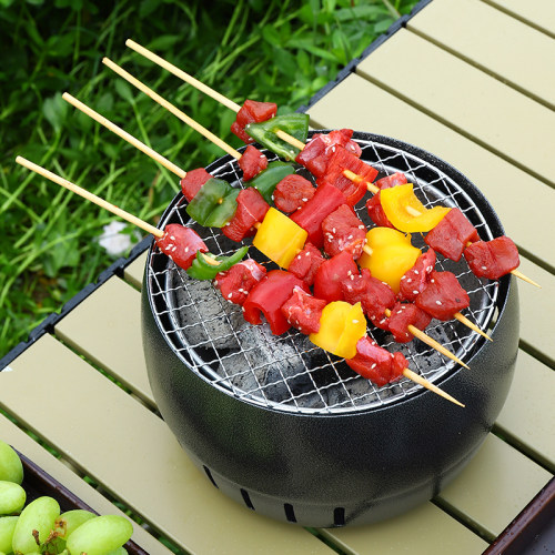 迷你小电烤炉家用电烧烤架子室外小型多功能碳烤炉烤串围炉煮茶器
