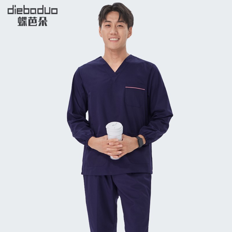 蝶芭朵洗手衣女长袖冬手术室工作服刷手衣手术服男短袖医生护士服