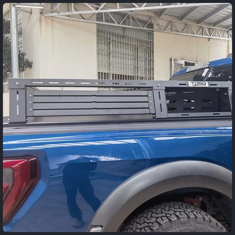 适用22-24款新猛禽F150改装TOSO尾箱拓展架后斗行李架帐篷支撑架