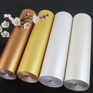彩金国泥金纸泥银纸泥铜纸熟宣长果熟纸效卷手卷纸产小楷抄经小字