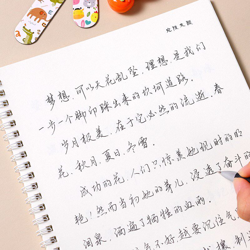 夏漂的风楷字帖女生字体天亮硬笔书法钢笔字帖临摹行练行书练字本