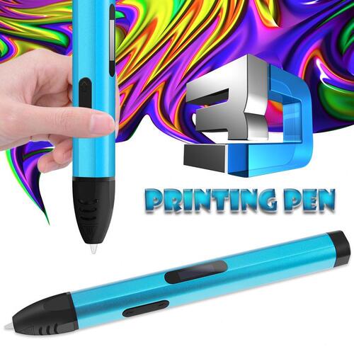 甄选3D打印笔 低温可调5 带底座 3D立体绘画笔 涂鸭笔画笔鸿雁CNC