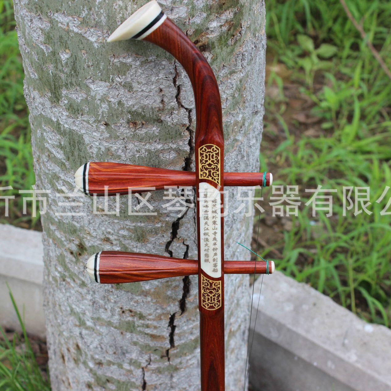甄选红檀二胡 小叶红檀木料 送配件二胡