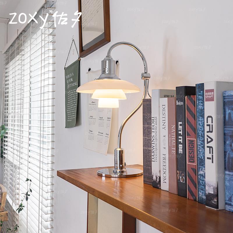 zoxy佐夕 ph包豪斯台灯设计师极简工作室书房台式中古书桌床头灯
