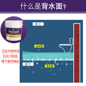 嘉得丽房屋背水面材料防霉防潮抗碱防水涂料卫生间外墙漏水补堵漏