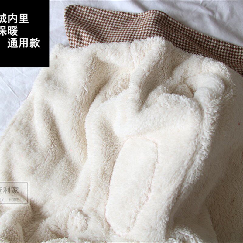 潮查利家狗狗冬装加厚包肚棉衣泰迪比熊贵宾网红公主保暖防寒裙子