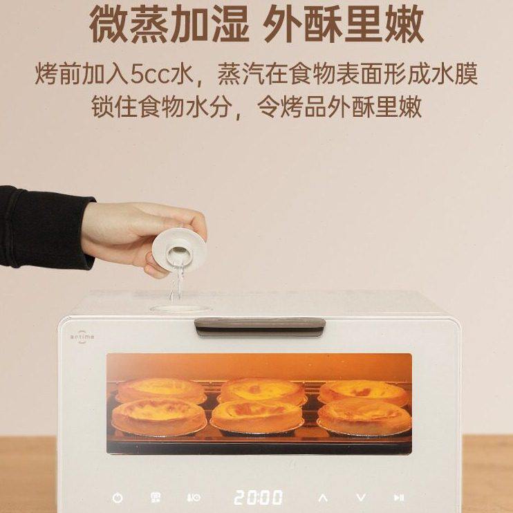 甄选烤箱家用小型迷你蒸烤一体机台式电烤箱多功能蒸烤箱