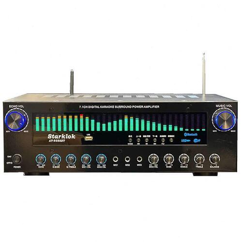 甄选starklok AV-9388BT新款动态频谱长屏款功放机7声道大功率HIF