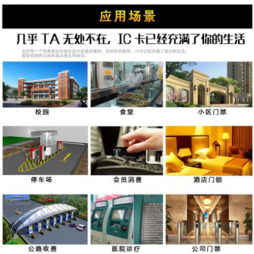 IC门禁卡感应ID卡小区单元门电梯可复制钥匙扣停车卡电子万能门卡