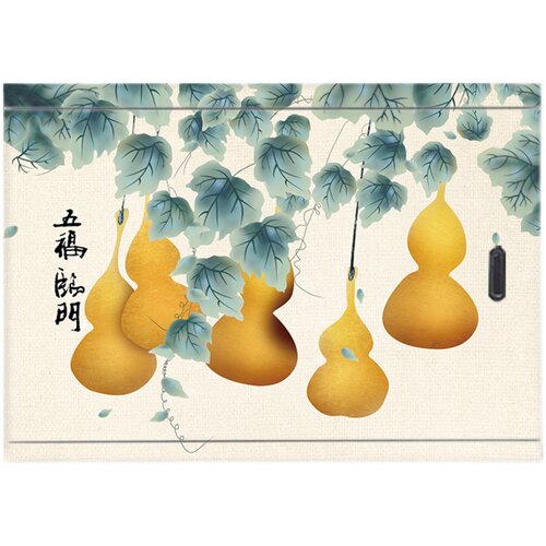 五福临门电表箱贴纸自粘新古典墙贴防水配电箱装饰贴画简约新中式