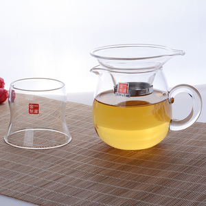 一屋窑耐热玻璃无胶茶漏透明茶滤茶道功夫茶具配茶隔滤茶器过滤网