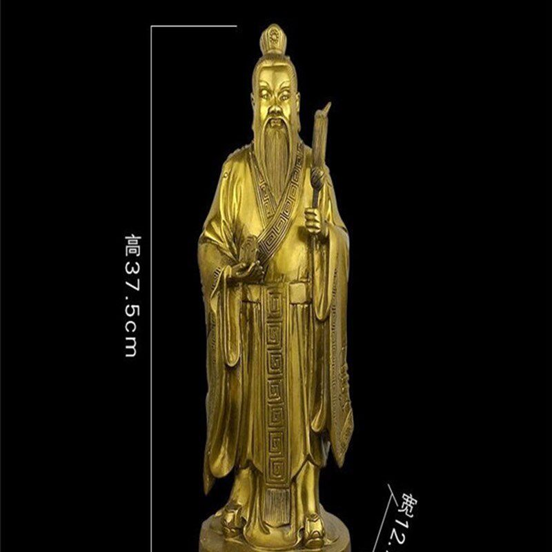 飞龙纯铜镇元大仙地仙之祖药王菩萨鬼谷仙师鬼谷子铜像佛像摆件