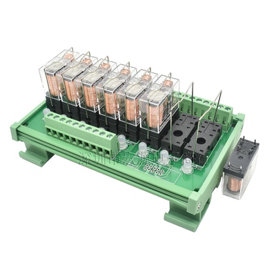 8路继电器模组24Vplc输出放大板中间继电器模组控制模块12V