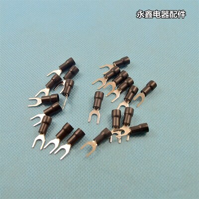 接线端子叉型端子U型端子冷压端子绝缘端线鼻子SV1.25-4S 1000只