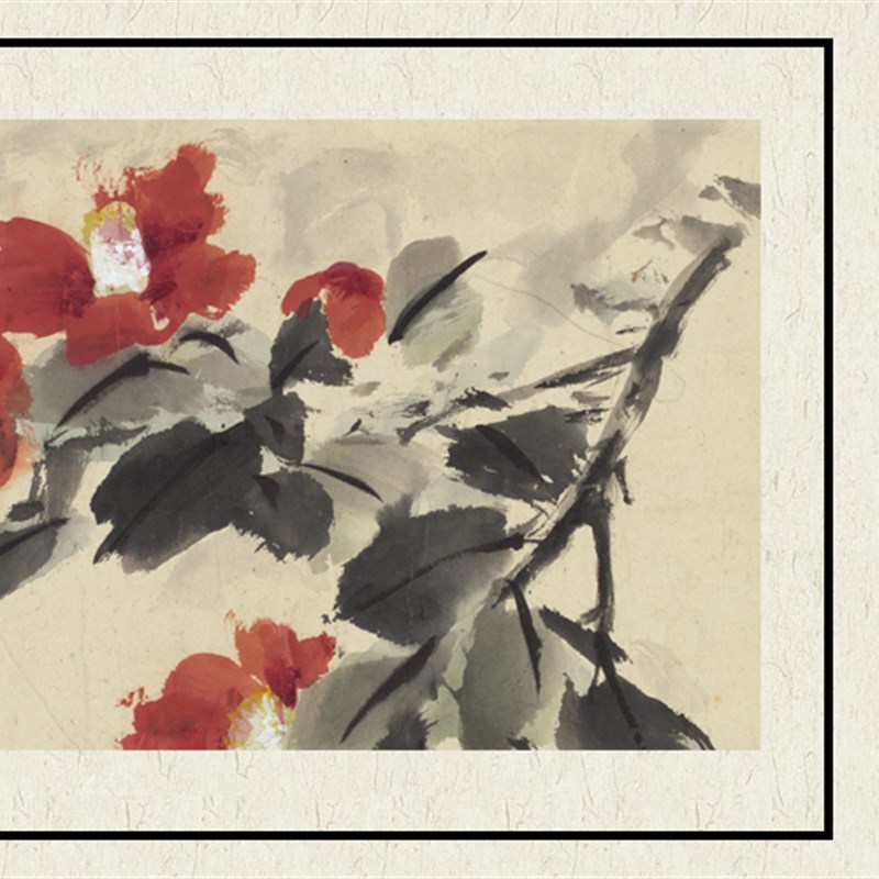 王雪涛《动物八景》全套8张 国画复制 学习临摹宣纸画心71X196cm