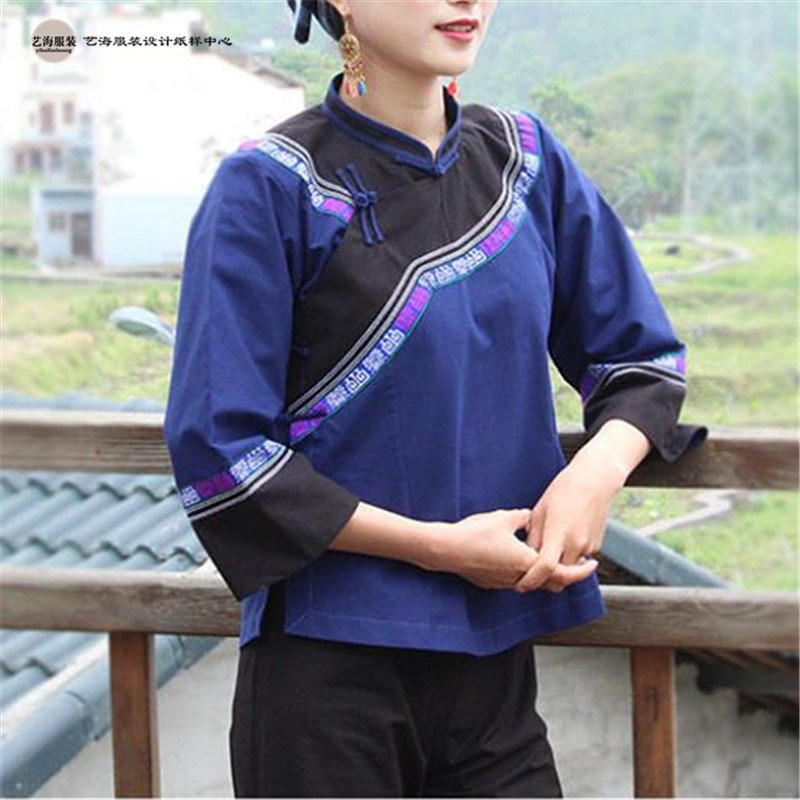 服装裁剪图纸样板少数民族苗族布依族女套装模板diy缝纫制作版型