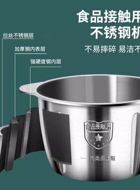 鑫昌泰双盆绞肉机六叶刀5升新款家用和面绞馅碎菜多功能料理电动