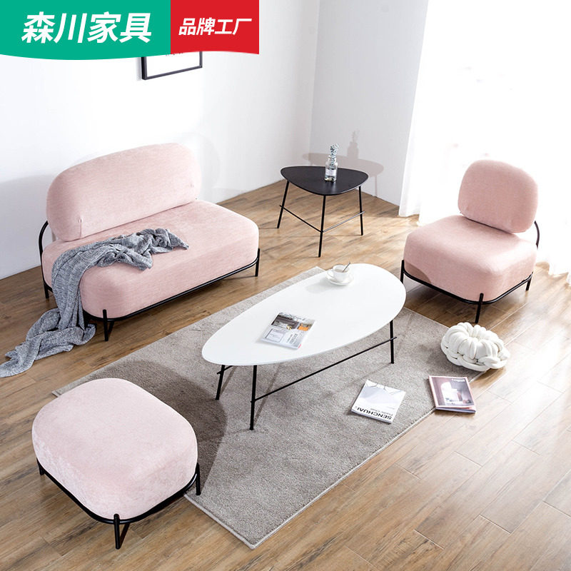 森川家具接待沙发休息区设计师时尚创意洽谈办公小型商务前台会客