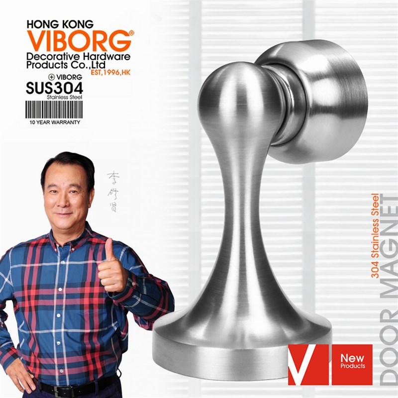 VIBORG域堡304不锈钢木门锁房门吸强磁门碰墙吸地吸RS-22A