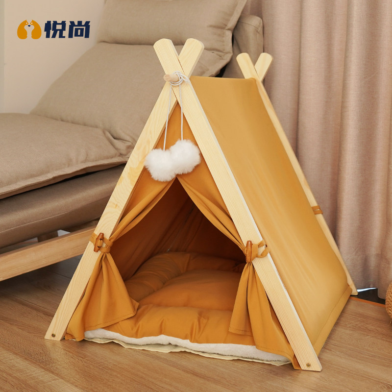 猫窝猫帐篷安全感猫屋别墅四季网红可拆洗狗窝帐篷封闭式猫咪用品