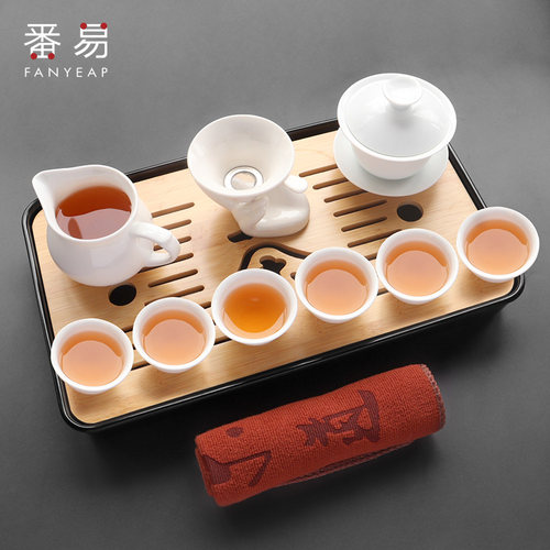 _pq801中式三才茶碗带盖陶瓷泡茶用中号不烫手白瓷盖碗茶杯