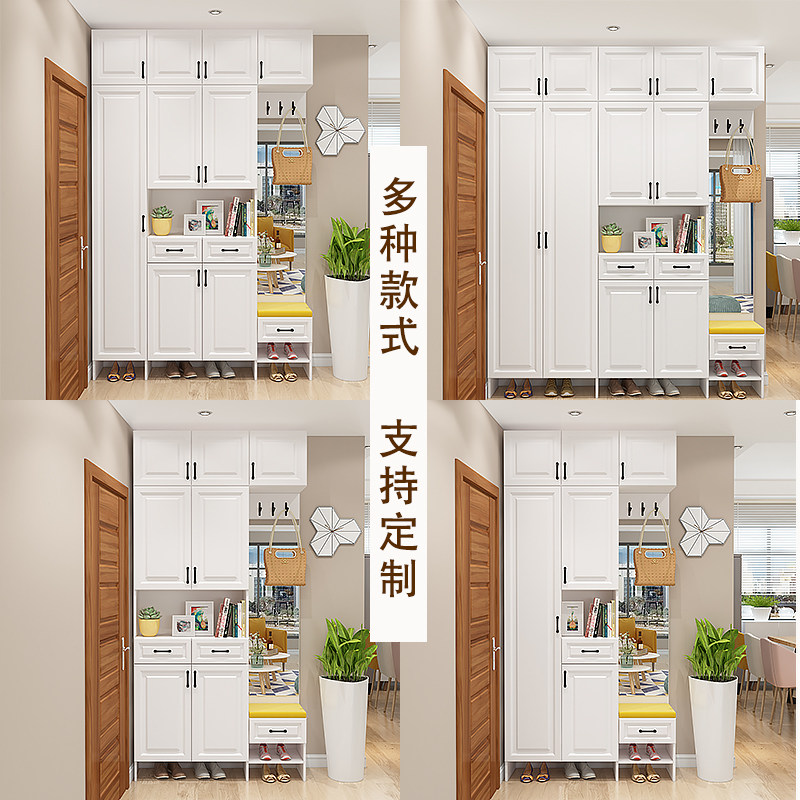 入户进门整体鞋柜玄关柜大容量高柜客厅门厅柜隔断柜家用门口定制
