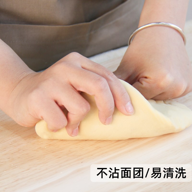 池嘉橡胶实木擀面板家用和面板包饺子揉面案砧板杆面棒防霉切菜板