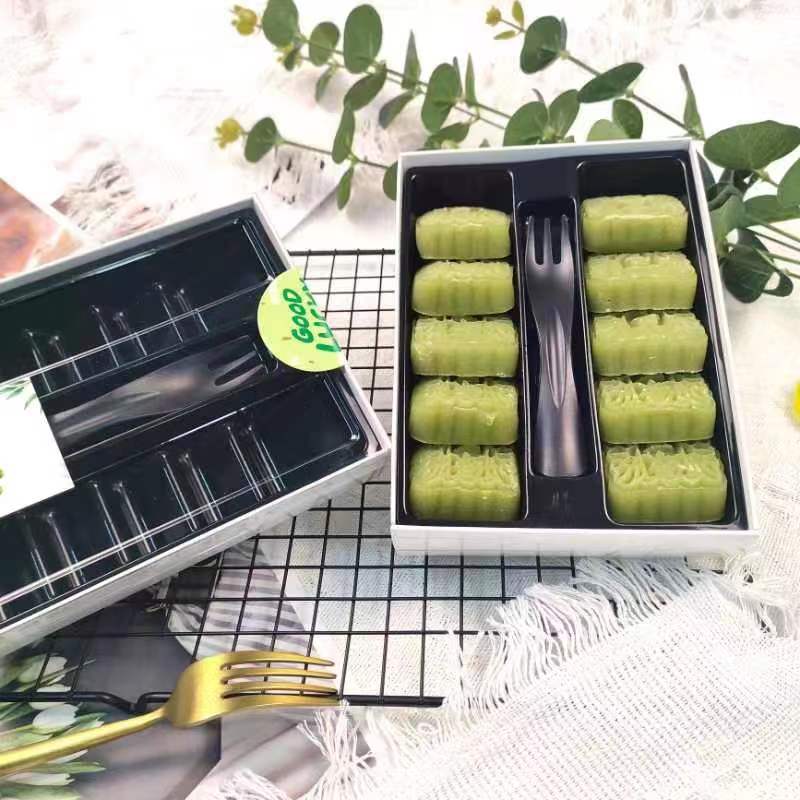 一次性包装盒糕点盒6粒8粒10粒绿豆糕冰糕点心中式高端烘焙包装