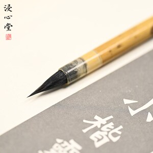 浸心堂飞流唐小楷灵飞经草堂十字专业级小字瘦金体小号纯紫毫毛笔
