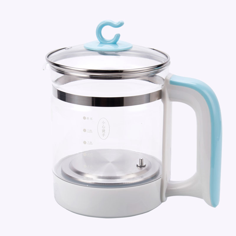 养生壶配件单壶玻璃电热水壶高脚盖子煮茶调奶器通用壶身1.8L