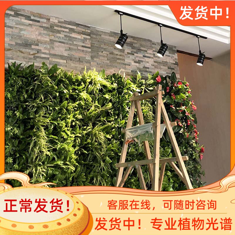 LED植物墙轨道灯加长杆吊杆长臂COB绿植墙射灯导轨植物生长补光灯