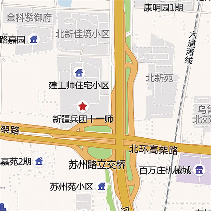 2024新款乌鲁木齐市城区地图办公室挂图高清防水墙壁装饰实物定制