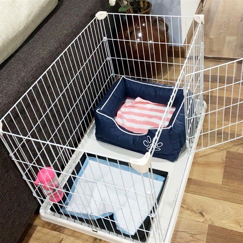 拉士格日式狗笼子小型犬泰迪比熊围栏栏栅室内家用狗别墅宠物用品