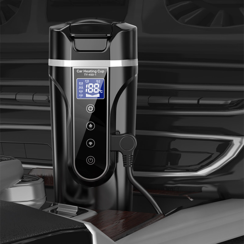 车载烧水壶12V24伏通用烧水杯货车轿车用电水壶保温加热烧开100度