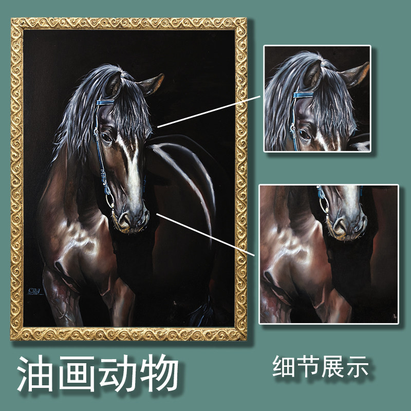 定制油画纯手绘照片人像真人肖像宠物自画像装饰风景代画婚纱人物
