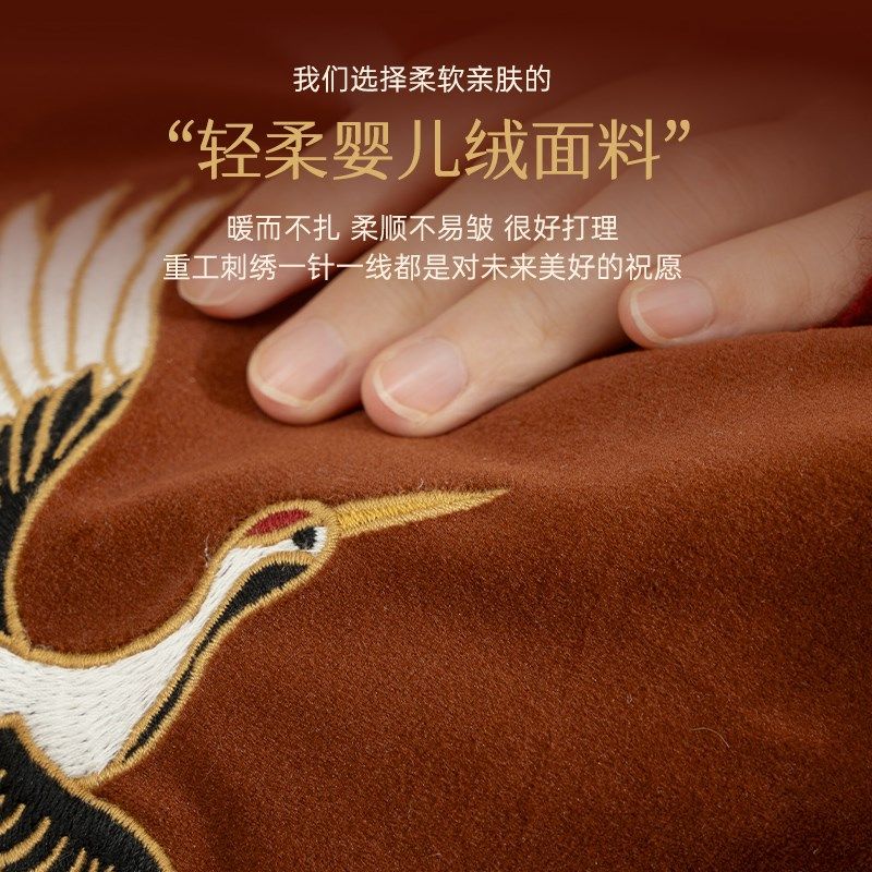 抱枕结婚氛围感新婚客厅沙发靠枕婚房布置红色高级感方形靠背垫