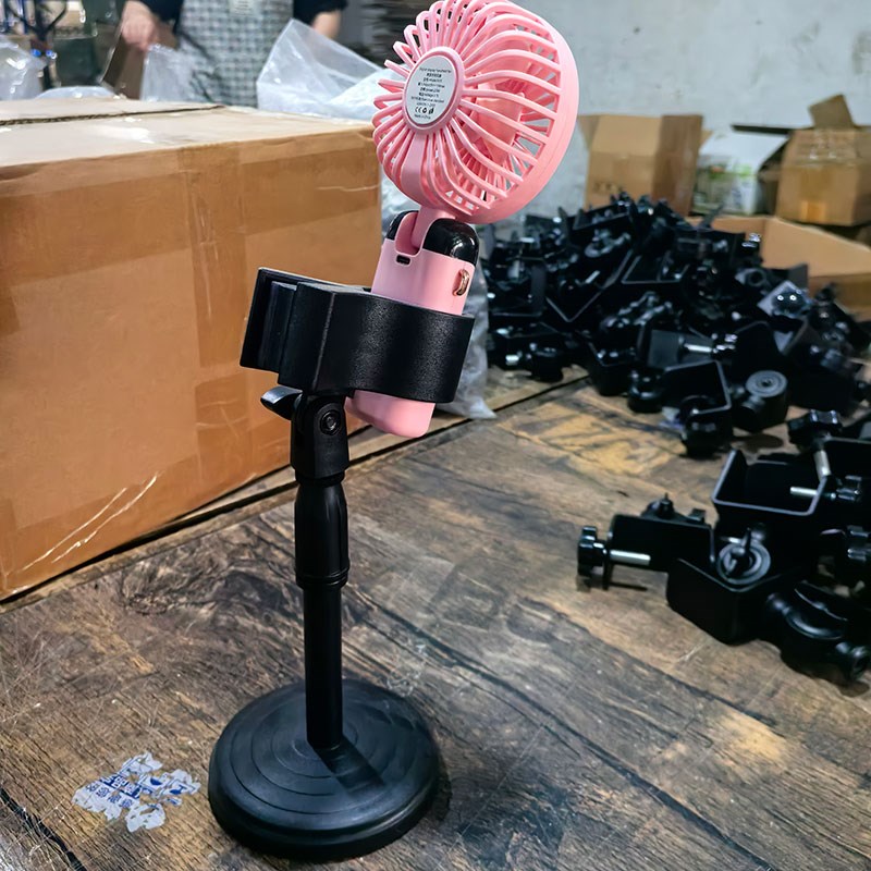 大力夹风扇支架迷你小风扇底座学生宿舍桌面写生画架便携风扇夹