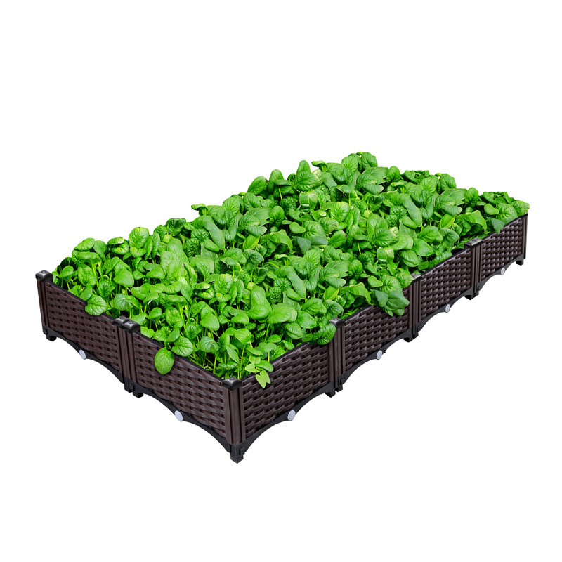 阳台种菜神器种植箱蔬菜盆楼顶长方形槽花盆塑料户外番茄家庭阳台