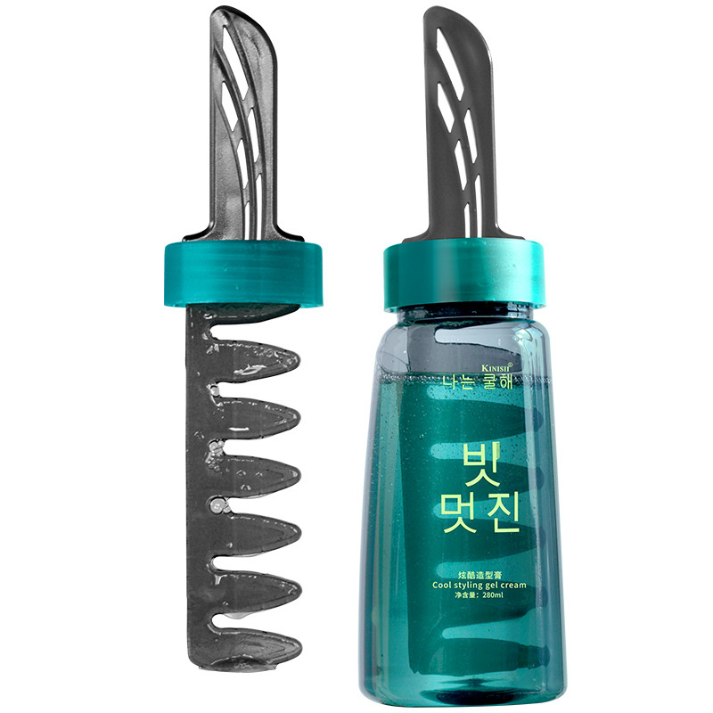 一梳酷复古油头膏发油男士定型大背头清香发胶持久造型神器啫喱膏
