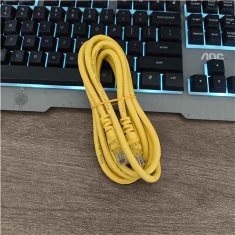 包邮50条一包网络跳线成品机房黄色灰色8芯短网线带水晶头1/1.5米