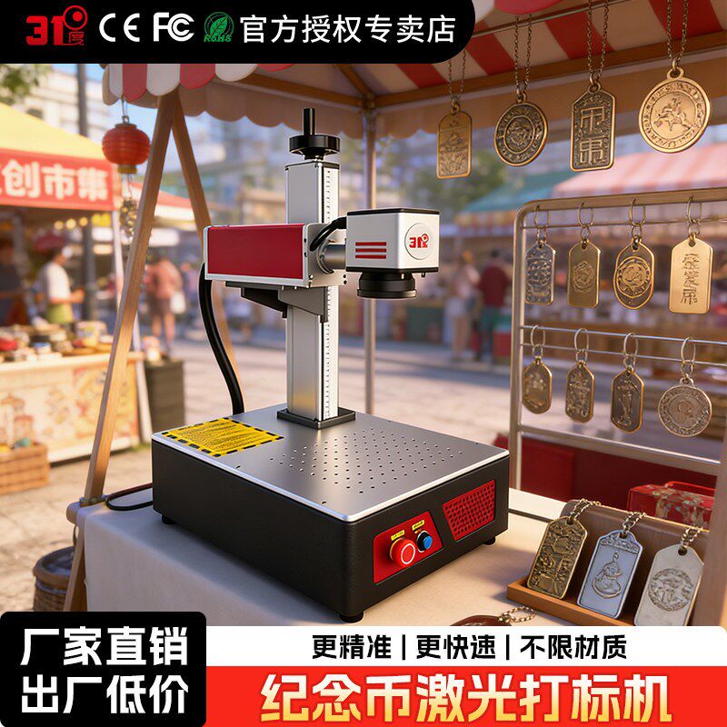 31度G23轻便款激光打标机铭牌塑料皮革雕刻木板玻璃陶瓷广告刻字