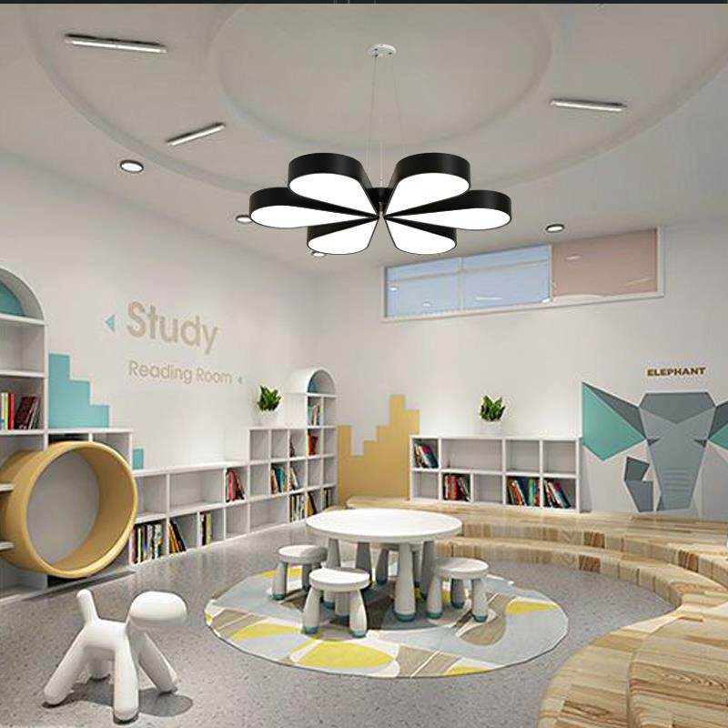 led吊灯花朵造型灯幼儿园教室游乐园商场超市健身房工非标工程灯