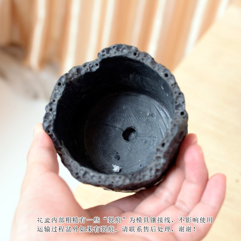 水泥多肉花盆小花盆迷你个性创意欧式简约琴叶榕花盆大号几何花盆